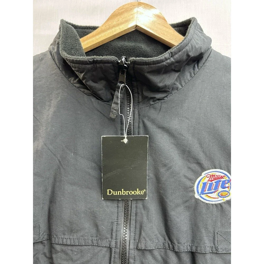 NOS Miller Lite Game Day Crew Vest Dunbrooke NWT Men’s XL Full Zip - Picture 7 of 10